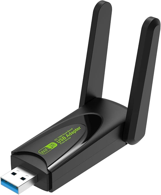 Adaptador WiFi USB 1300 Mbps Dual Band