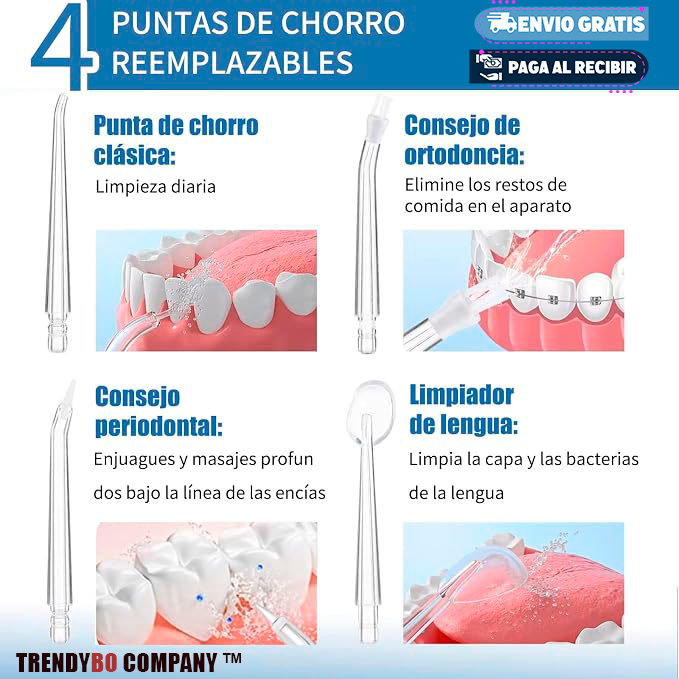Irrigador Bucal Portátil Profesional
