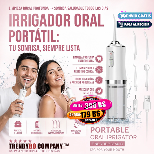 Irrigador Bucal Portátil Profesional
